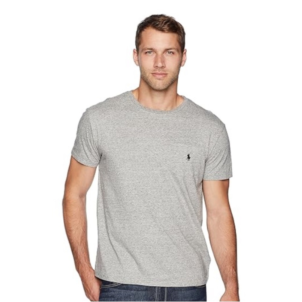 Polo by Ralph Lauren Classic Fit Crew Neck pocket Tshirt gray men’s medium